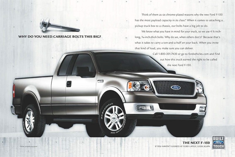 Taptite Ford F150 advertisement